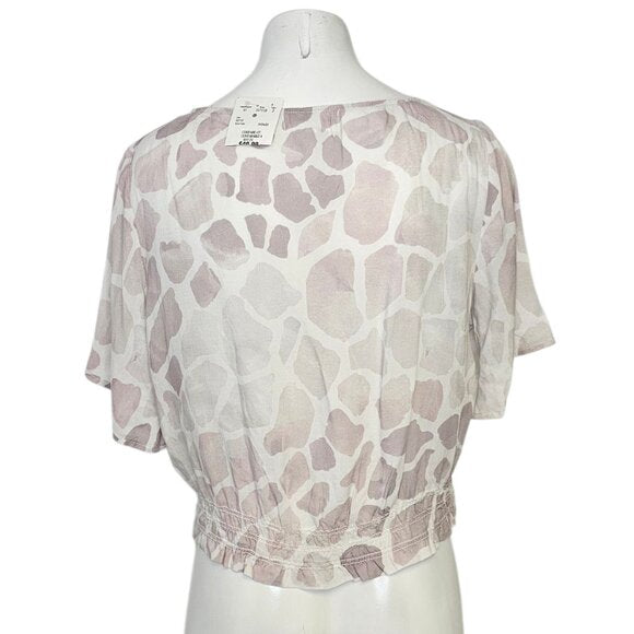 Anthropologie Bella Dahl Cinch Bottom Sheer Blouse