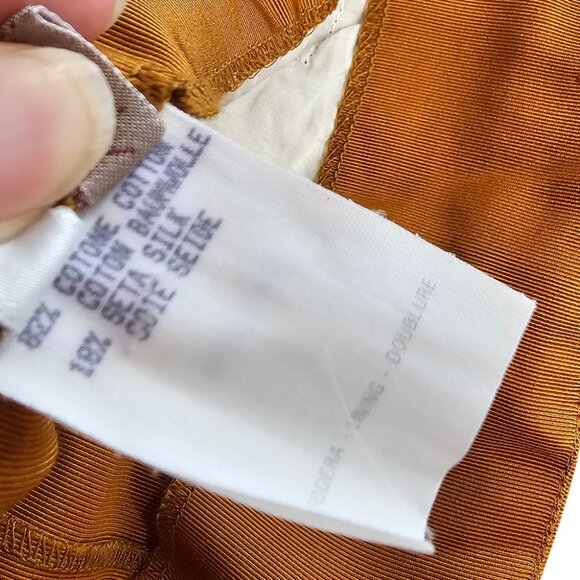 Romeo Gigli Vintage Cotton Silk Pleated Pants