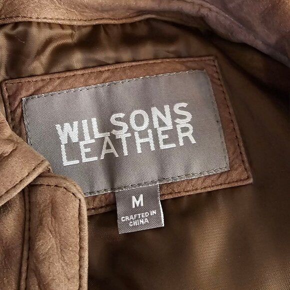 Wilson's Leather Cinch Waist Genuine Leather Jacket