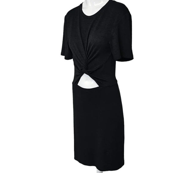 Aritzia Wilfred Free Katz Twist Front Cut Out T-Shirt Dress