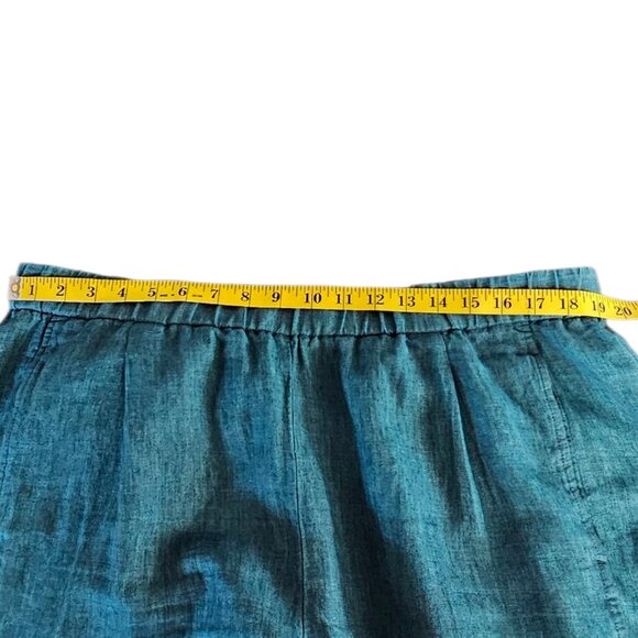 Eileen Fisher 100% Linen Pull On Pant
