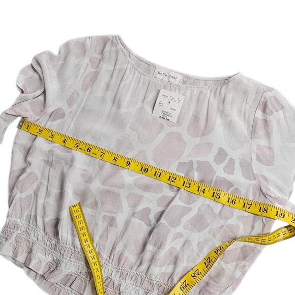 Anthropologie Bella Dahl Cinch Bottom Sheer Blouse