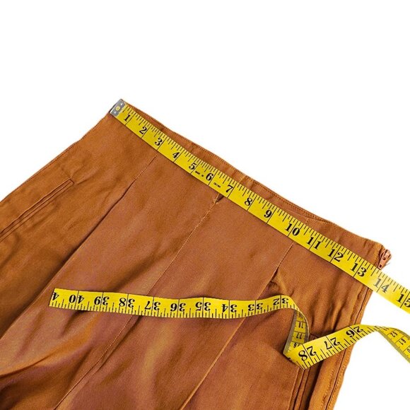 Romeo Gigli Vintage Cotton Silk Pleated Pants