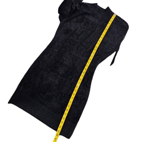 Bardot Fuzzy Black Sweater Dress