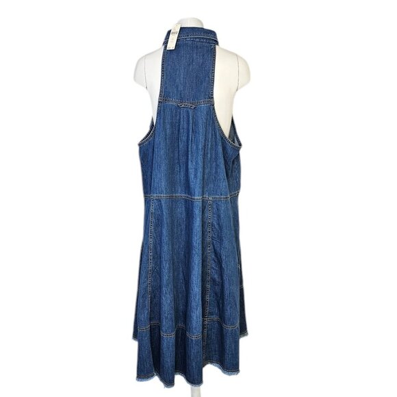 Anthropologie Pilcro Sleeveless Halter Swing Midi Dress