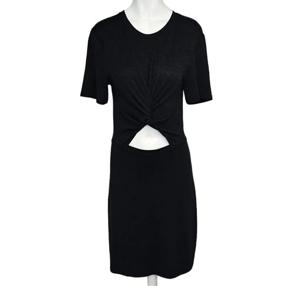 Aritzia Wilfred Free Katz Twist Front Cut Out T-Shirt Dress