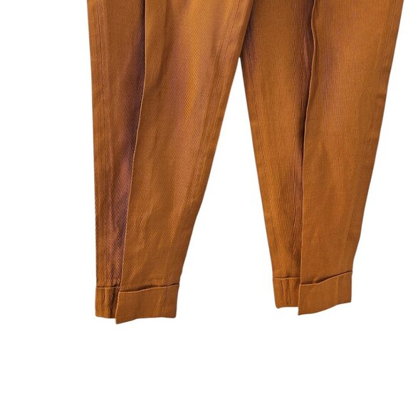 Romeo Gigli Vintage Cotton Silk Pleated Pants