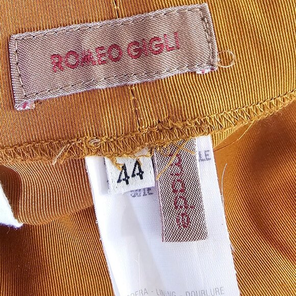 Romeo Gigli Vintage Cotton Silk Pleated Pants