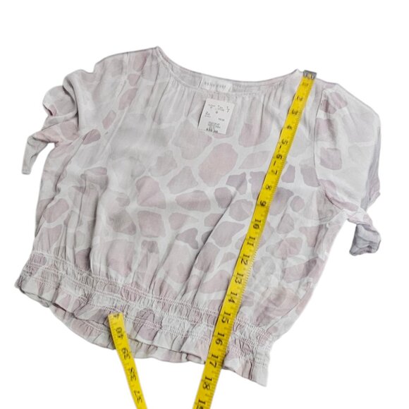 Anthropologie Bella Dahl Cinch Bottom Sheer Blouse