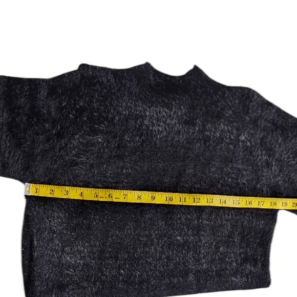 Bardot Fuzzy Black Sweater Dress