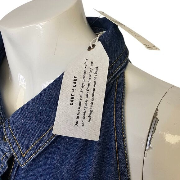 Anthropologie Pilcro Sleeveless Halter Swing Midi Dress