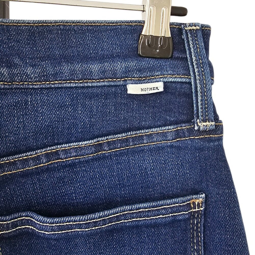 MOTHER Womens The Patch Pocket Ramble Zip Sneak Jeans