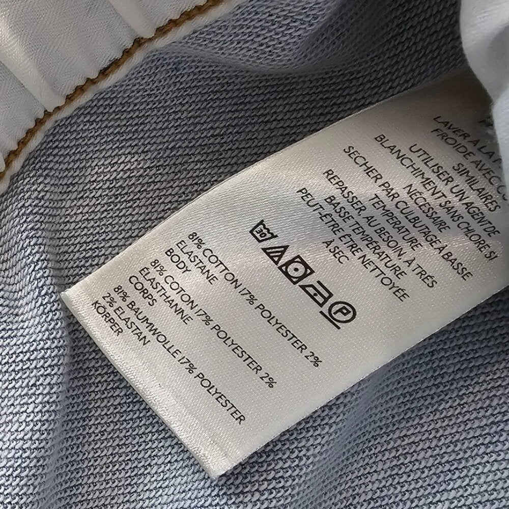 Anthropologie Pilcro Denim-Knit Pull-On High-Rise Wide-Leg Pants