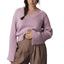 Anthropologie Bell-Sleeve V-Neck Sweater