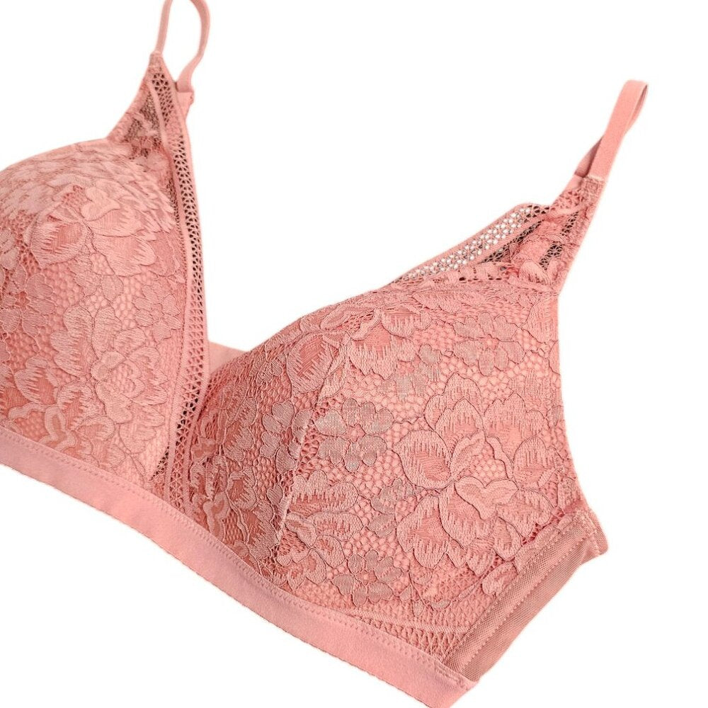Knix Lace Deep V Lightly Lined Bralette
