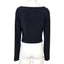 Aritzia Wilfred Black Long Sleeve Sweetheart Crop Top