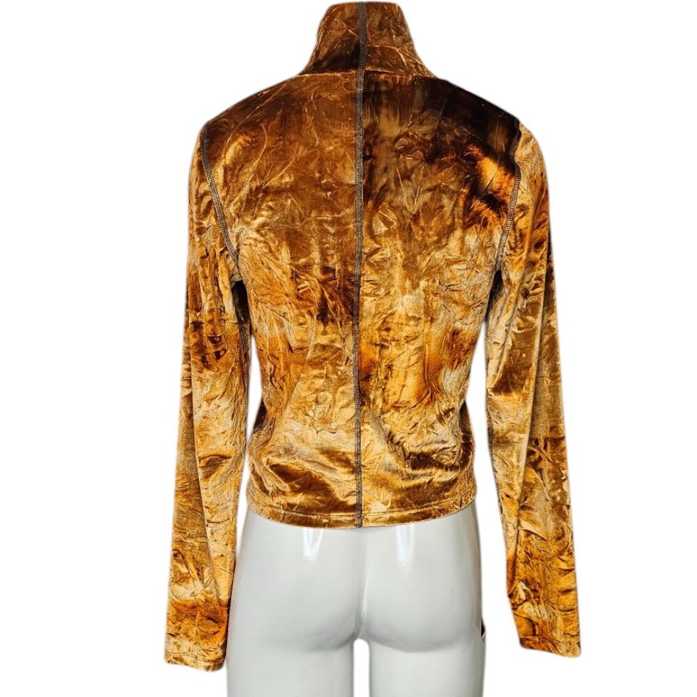 Aritzia Wilfred Free Velvet Moon Crop Long Sleeve Shirt