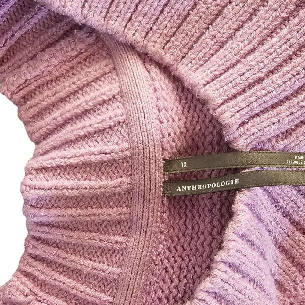 Anthropologie Bell-Sleeve V-Neck Sweater