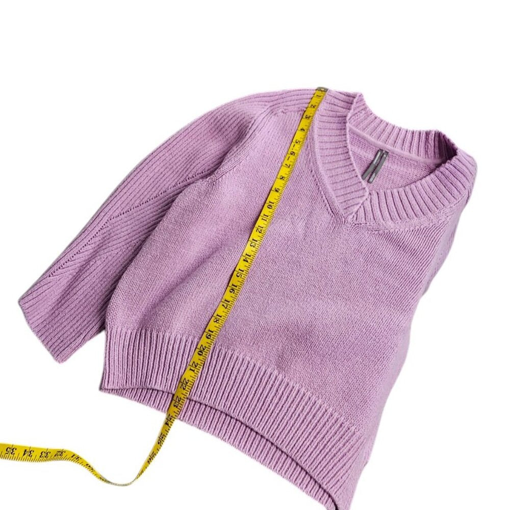 Anthropologie Bell-Sleeve V-Neck Sweater