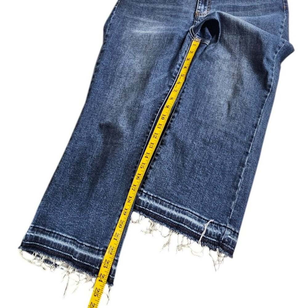 Judy Blue Womens Kick Boot Jeans Cropped