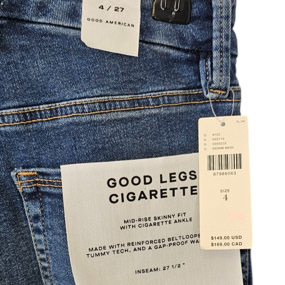 Good American Good Legs Cigarette Jeans