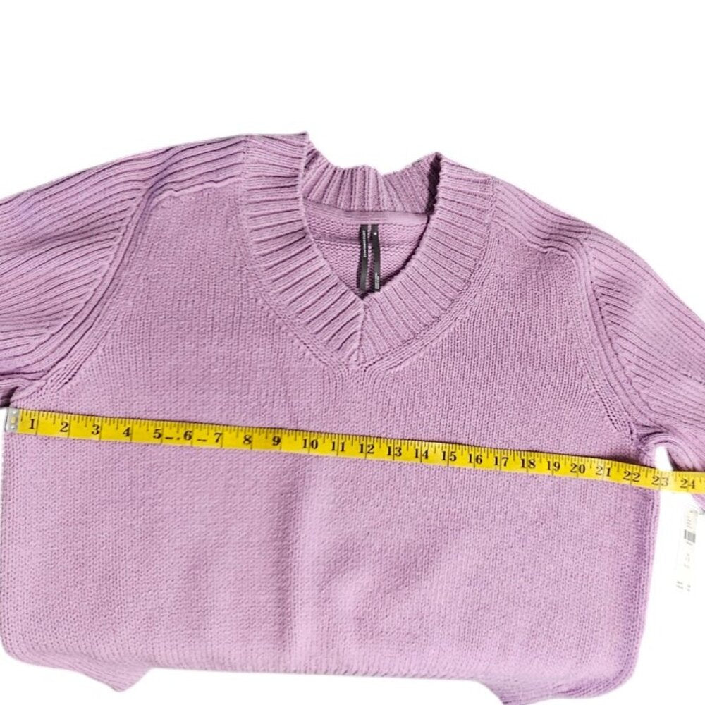 Anthropologie Bell-Sleeve V-Neck Sweater