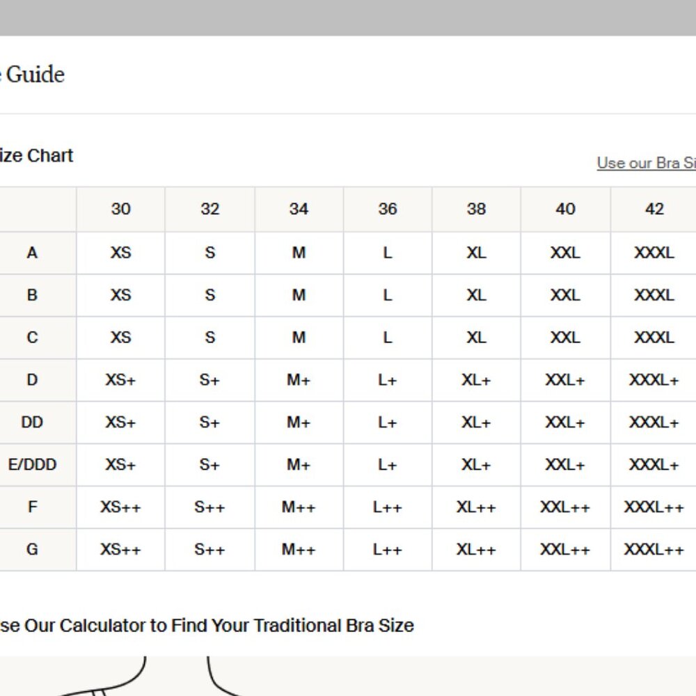 Knix Revolution V-Neck Bra, Wireless, Mocha, Size XXXL Fits Sizes 42A,42B,42C