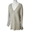 100% Merino Wool Knit Oversized V-Neck Sweater