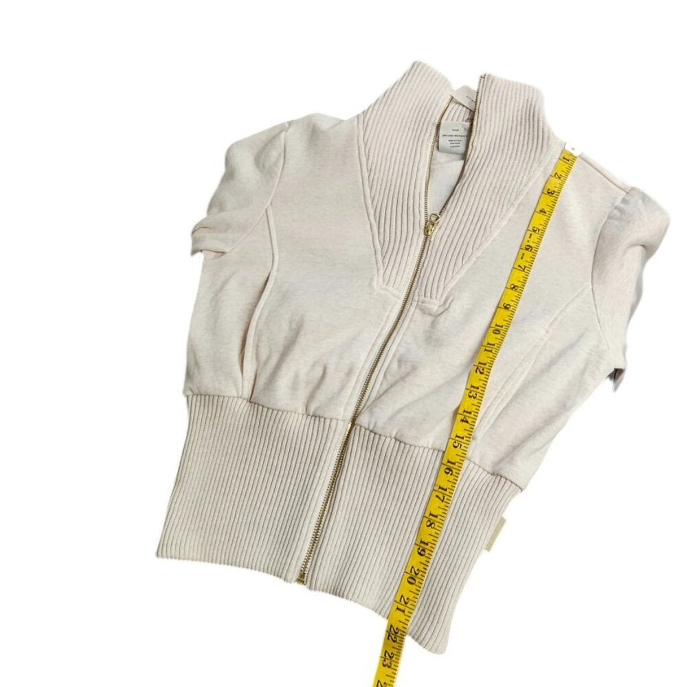Anthropologie Varley Alisa Knit Zip-Up Jacket