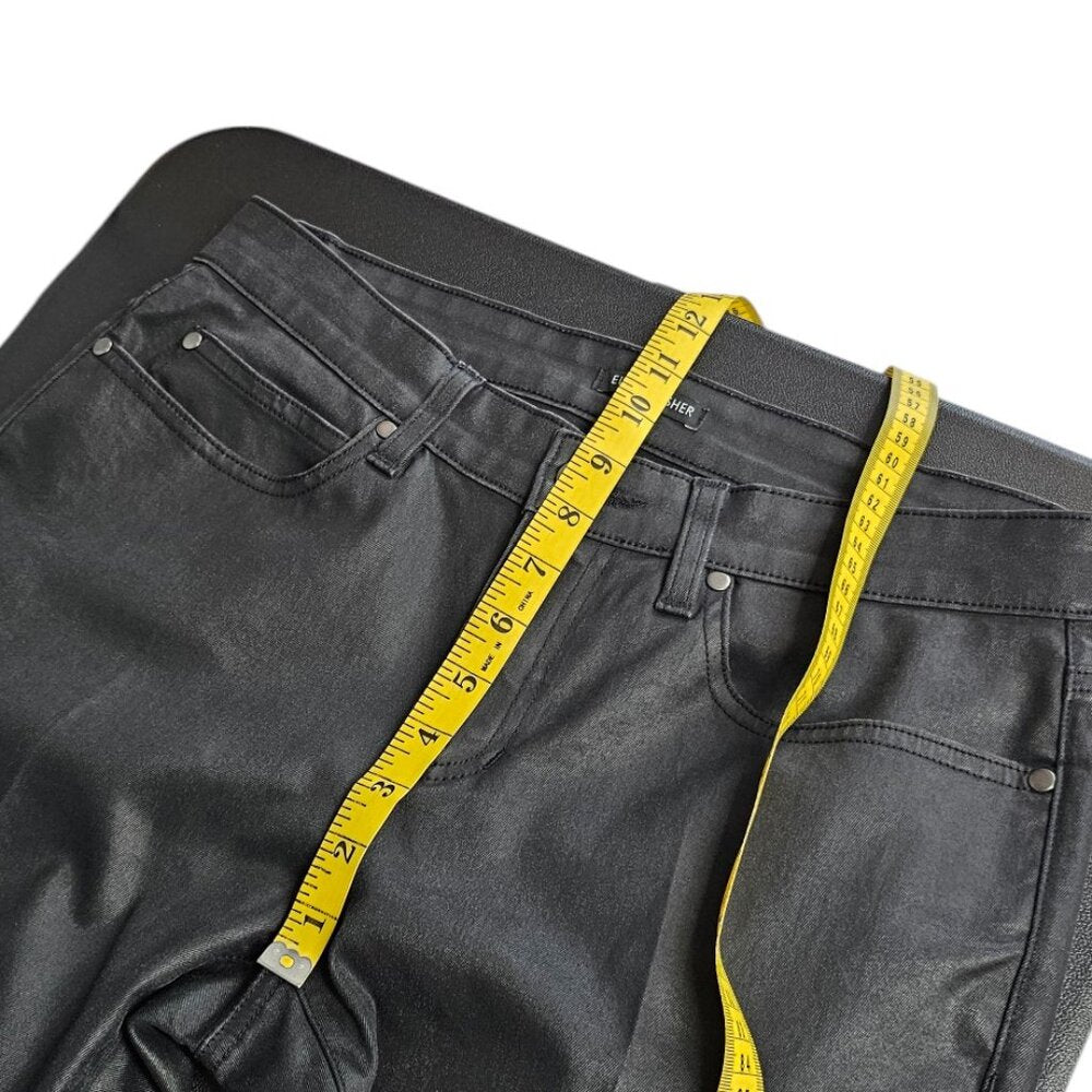 Eileen Fisher Womens Coated Jeans