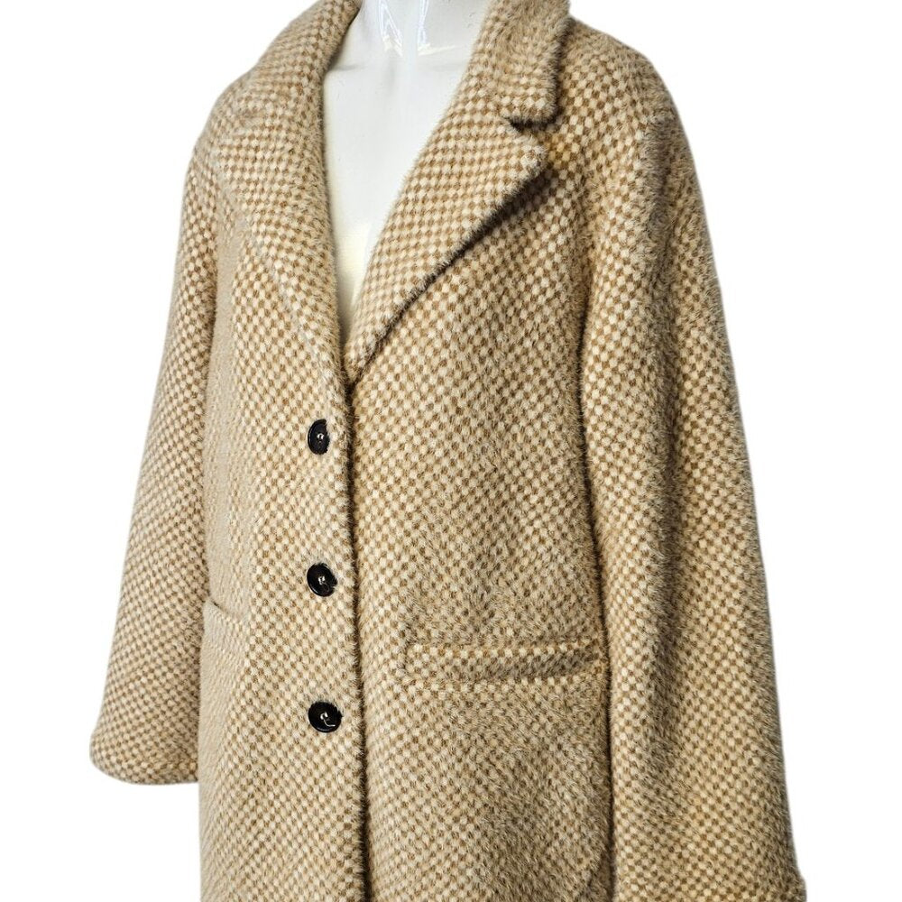 Anthropologie x Sanctuary Hometown Fuzzy Knit Coat