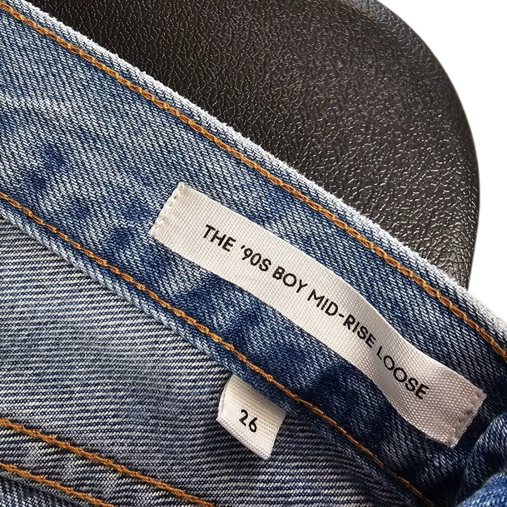 Denim Forum Womens The 90's Boy Mid-Rise Loose Jeans