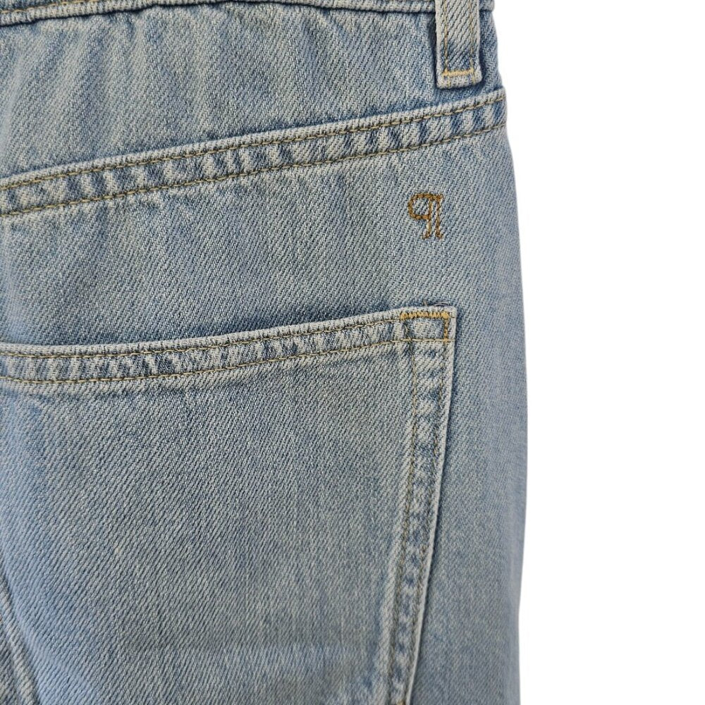 Anthropologie Pilcro Sequin Front High Rise Flare Leg Skater Jeans