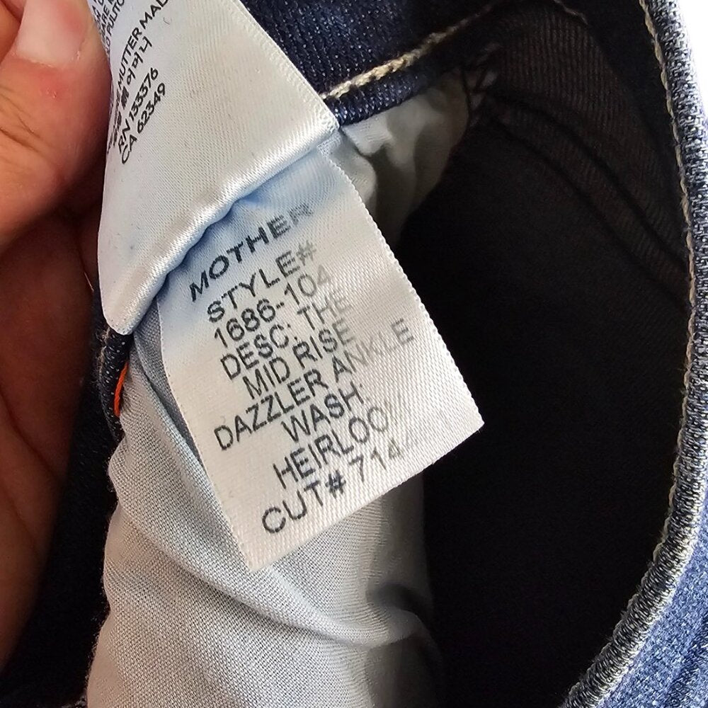 MOTHER Womens The Mid Rise Dazzler Ankle