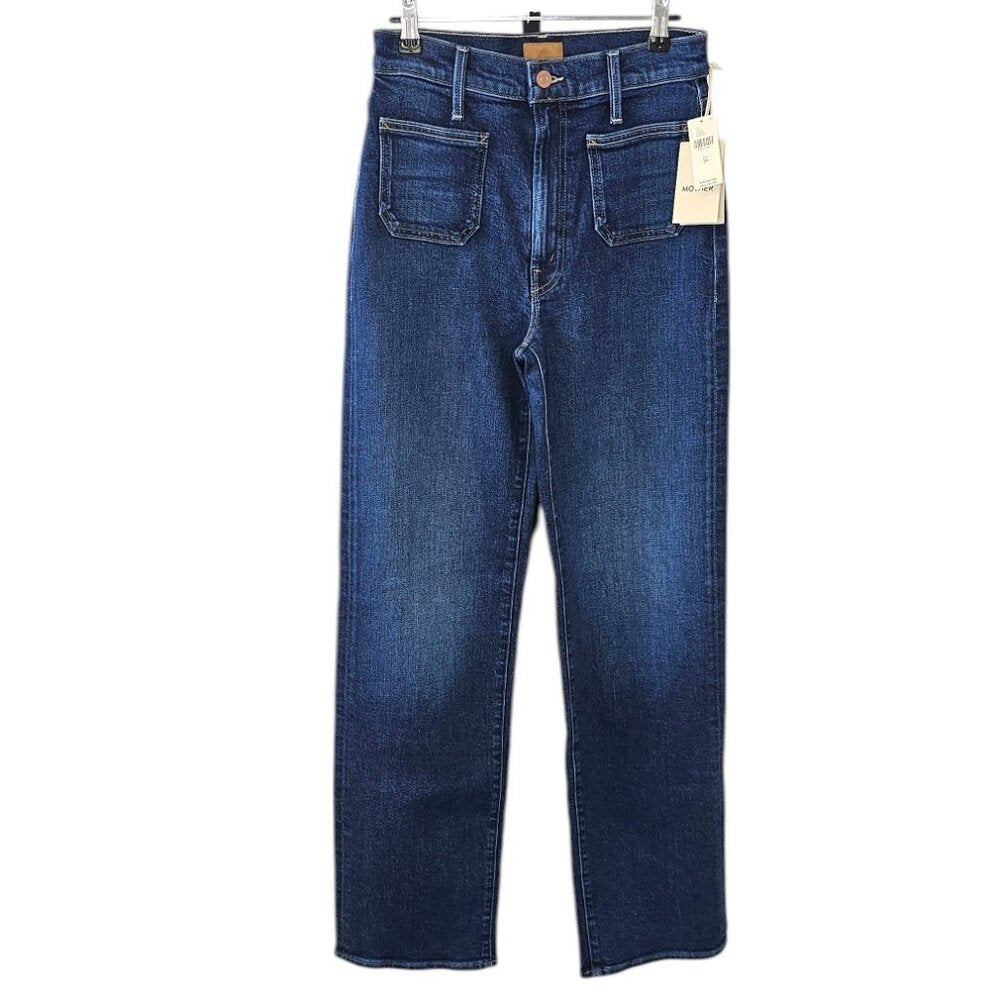 MOTHER Womens The Patch Pocket Ramble Zip Sneak Jeans