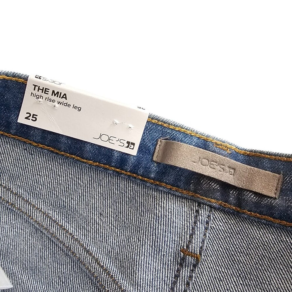 Joe's Jeans Womens Mia Foil High-Rise Wide-Leg Jeans