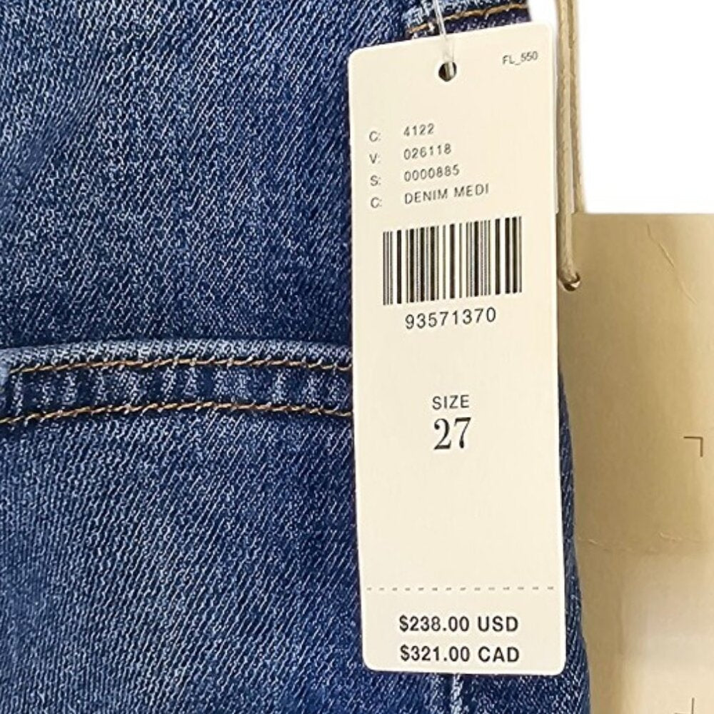 MOTHER The Rider High-Rise Ankle Step Fray Jeans