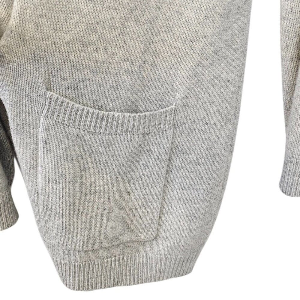 Oats Cashmere by Debra Hayburn 100% Cashmere Longline Open Front Cardigan