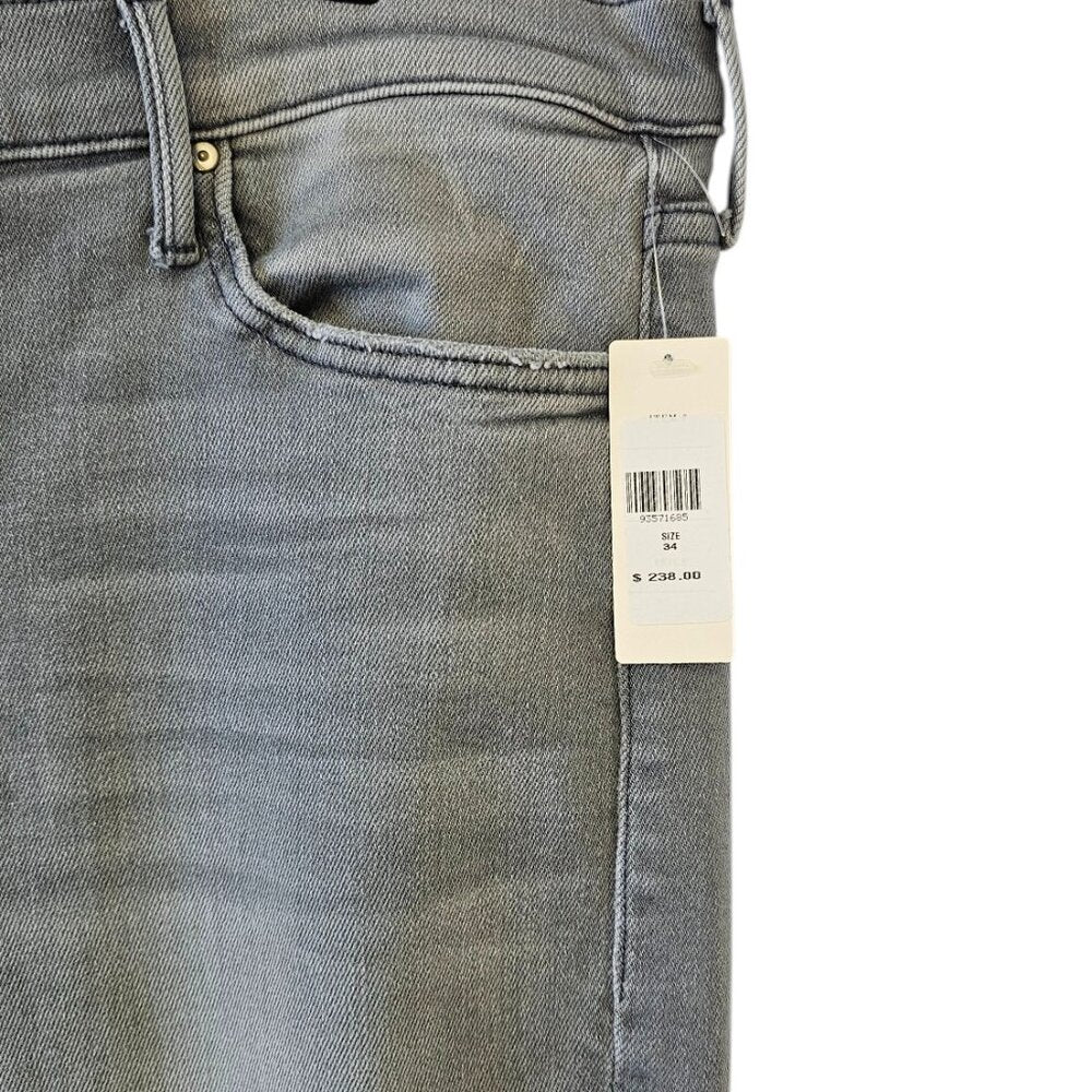 MOTHER The Rascal Mid-Rise Ankle-Fray Jeans