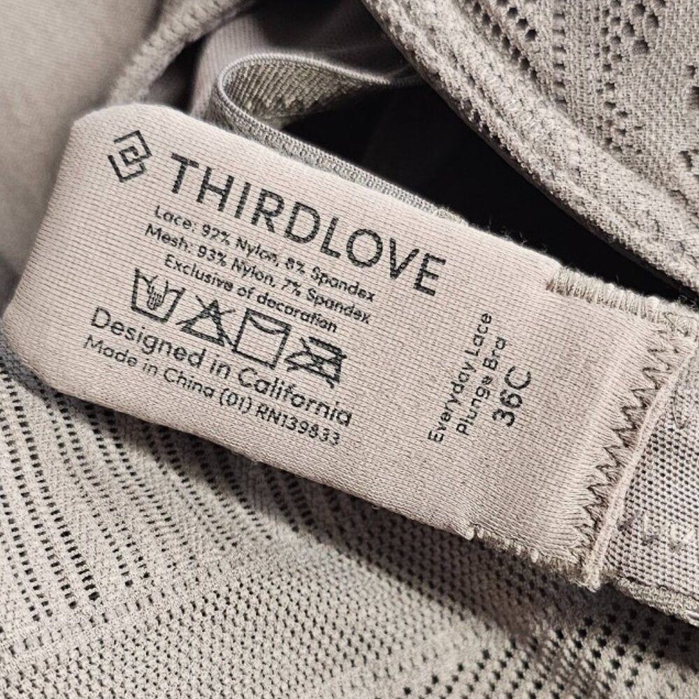 ThirdLove Everday Lace Plunge Bra