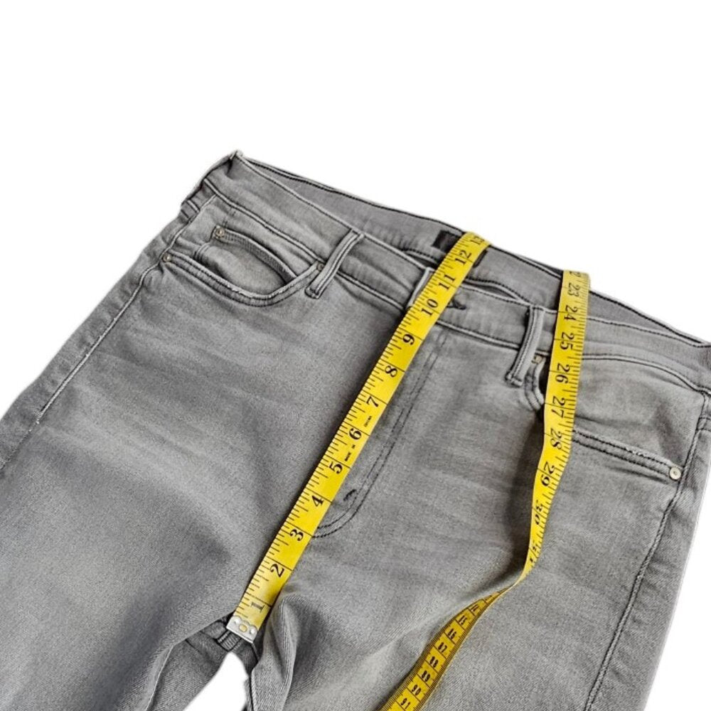 MOTHER The Rascal Mid-Rise Ankle-Fray Jeans