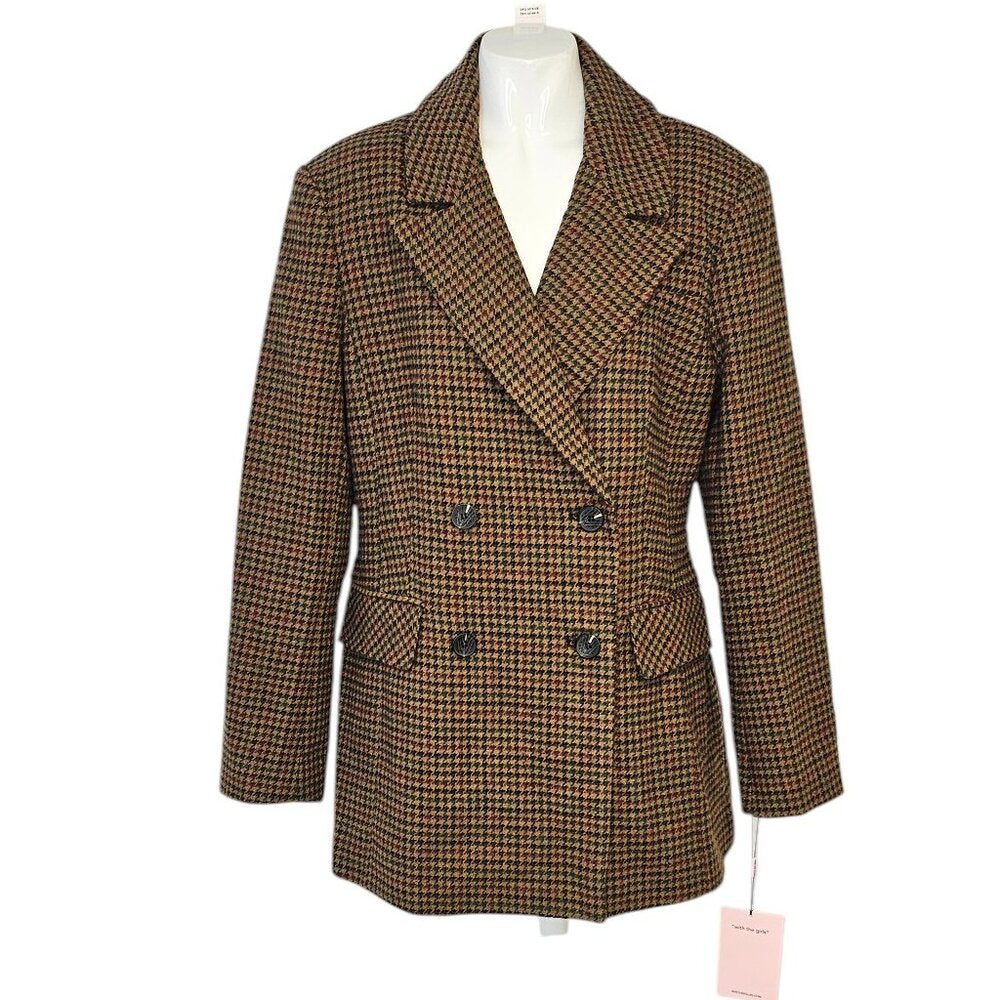 Anthropologie Avec Les Filles Hourglass Double-Breasted Blazer