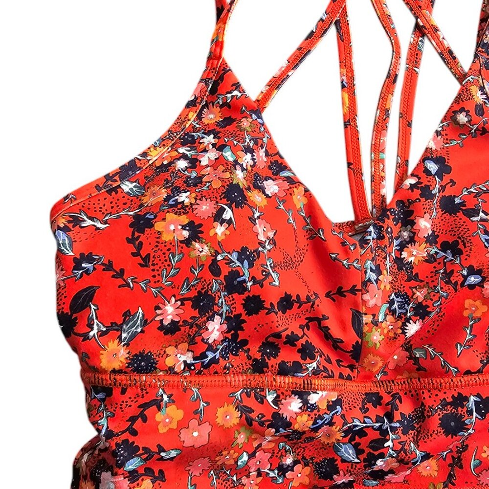 Born Primitive Floral Strappy Back Sports Bra