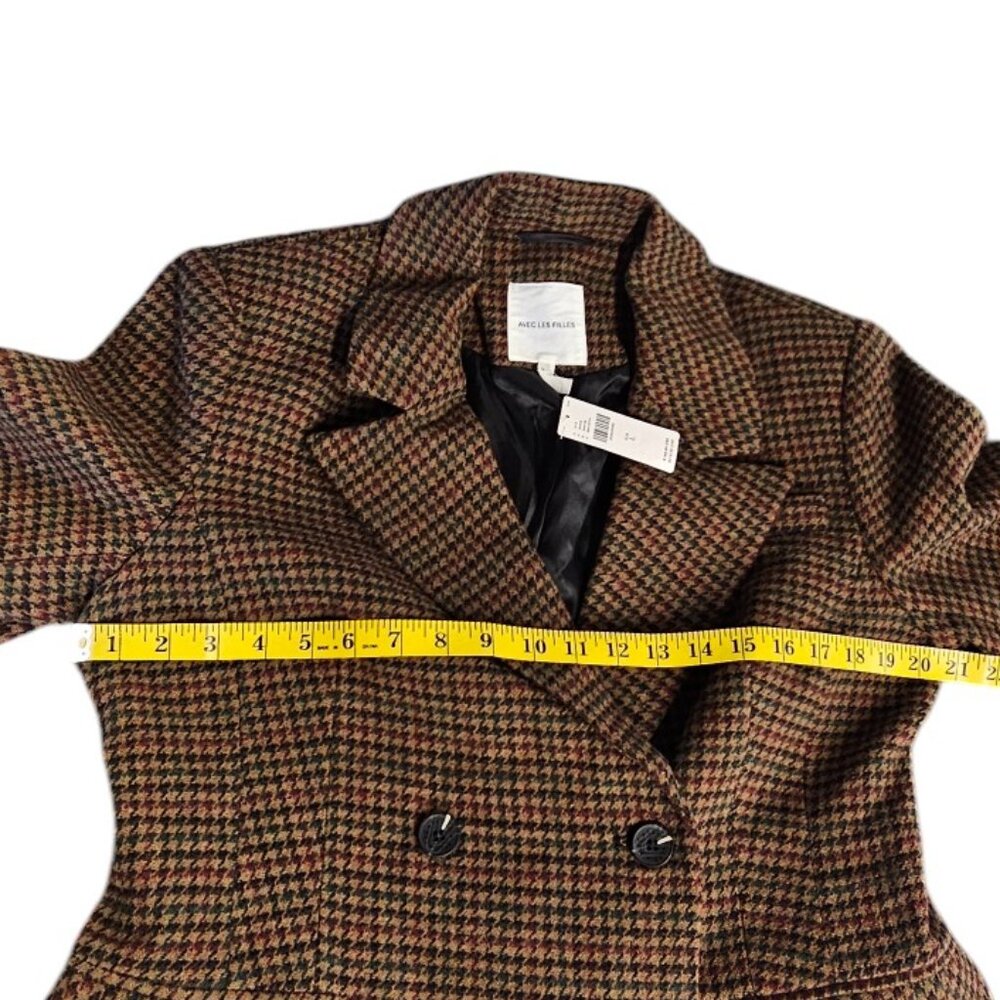 Anthropologie Avec Les Filles Hourglass Double-Breasted Blazer