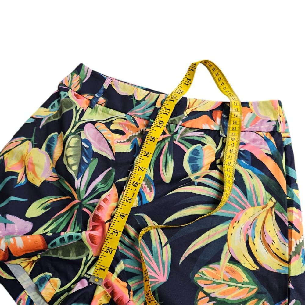 SHEIN Womens Tropical Print High Rise Shorts