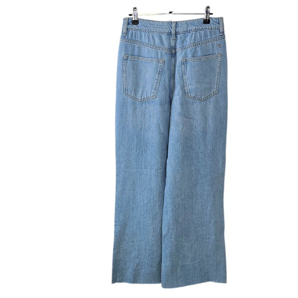 Anthropologie Pilcro Sequin Front High Rise Flare Leg Skater Jeans