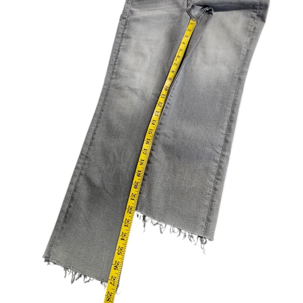 MOTHER The Rascal Mid-Rise Ankle-Fray Jeans