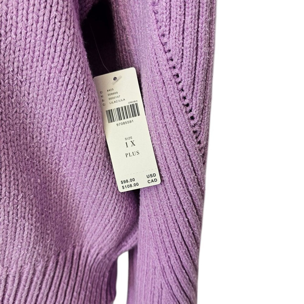 Anthropologie Bell-Sleeve V-Neck Sweater