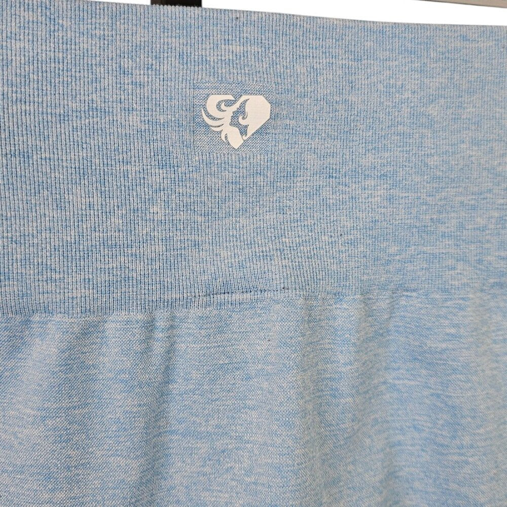 Womens Best Move Seamless Blue Marled High Rise Leggings