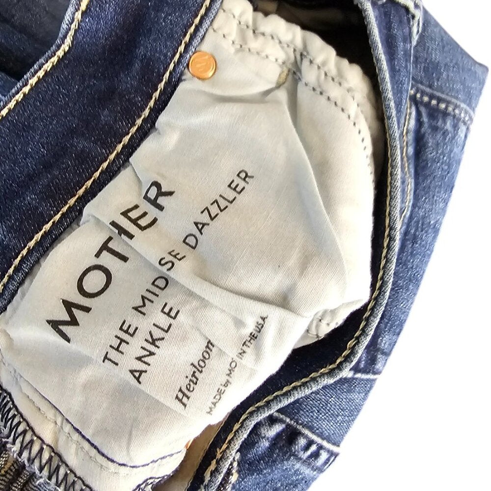 MOTHER Womens The Mid Rise Dazzler Ankle